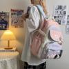 Junior High School Student Schoolbag Color Contrast Backpack Girls Large Capacity Backpack