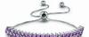 UMCHO Genuine 925 Sterling Silver Bracelets Bangles For Women Nano Amethyst Gemstone Elegant Party Gift Wedding Jewelry Gift