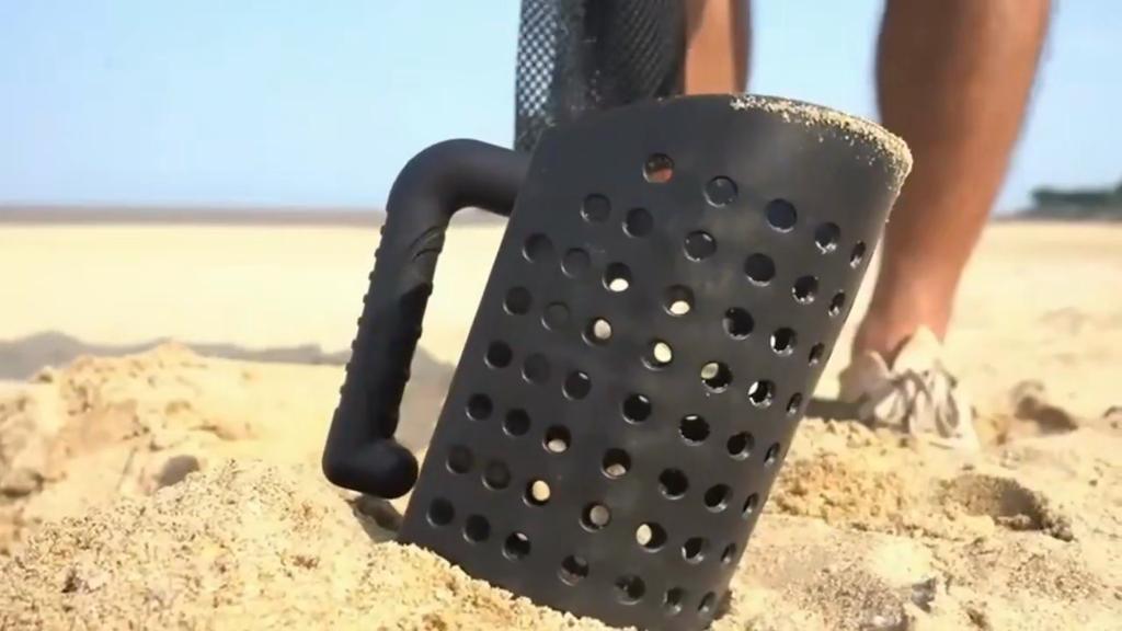 ABS Plastic Metal Detector Shovel Rust Resistant Compact Detecting Sifter Versatile Manual Sand Scoop Shovel for Outdoor Beach