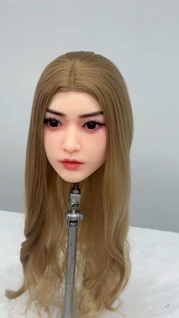 HEISS Der neueste Stil des Sexpuppenkopfes kann aus oralem TPE-Material mit hochwertigen M16-Schrauben gefertigt werden