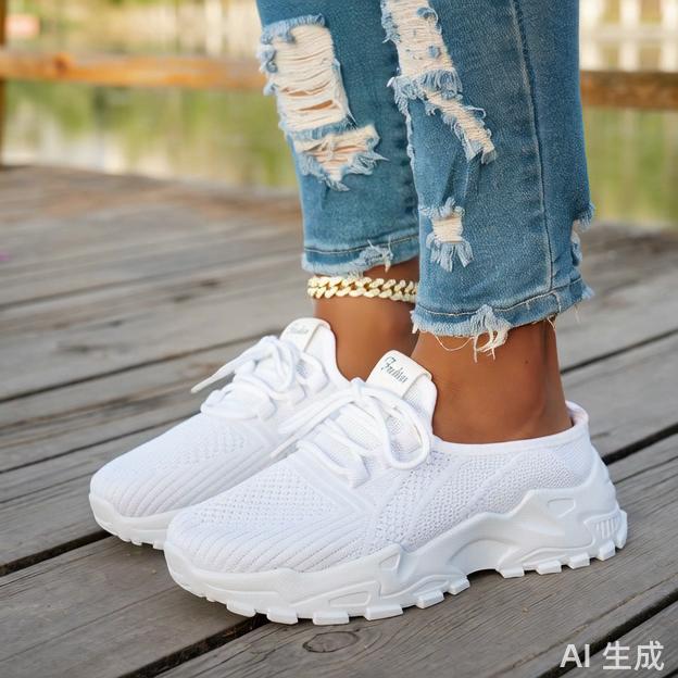 Women's Breathable Lightweight Mesh Casual Shoes, Thin Comfort Athletic Sneakers