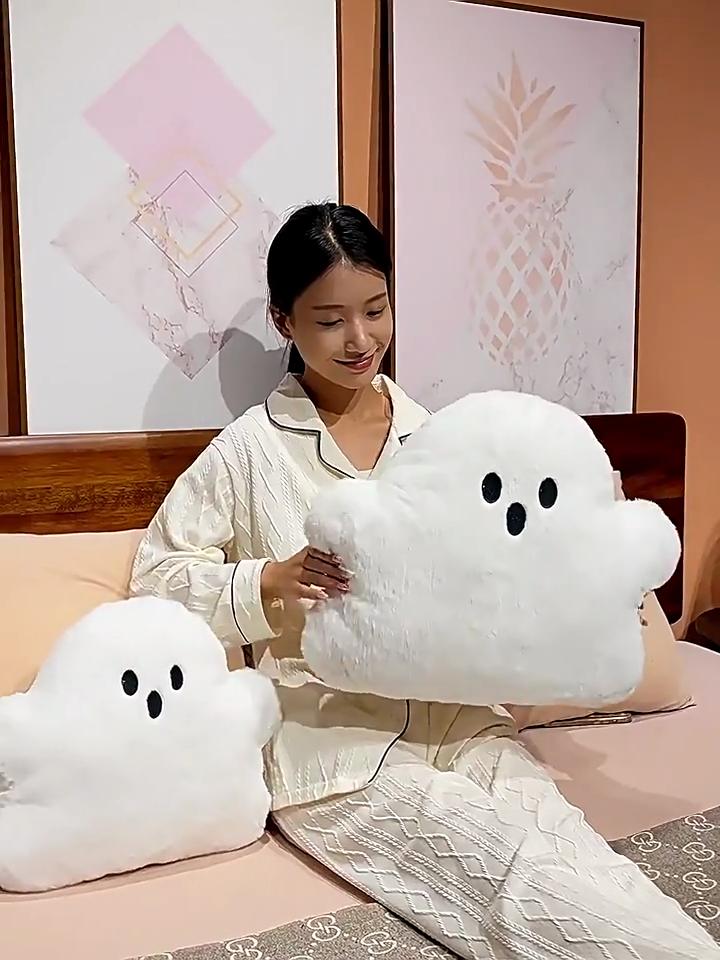 Halloween Plush Toy Pranking Ghost Creative Cloud Cushion Decorative Pillow Party Gift Doll Home Bedroom Decor