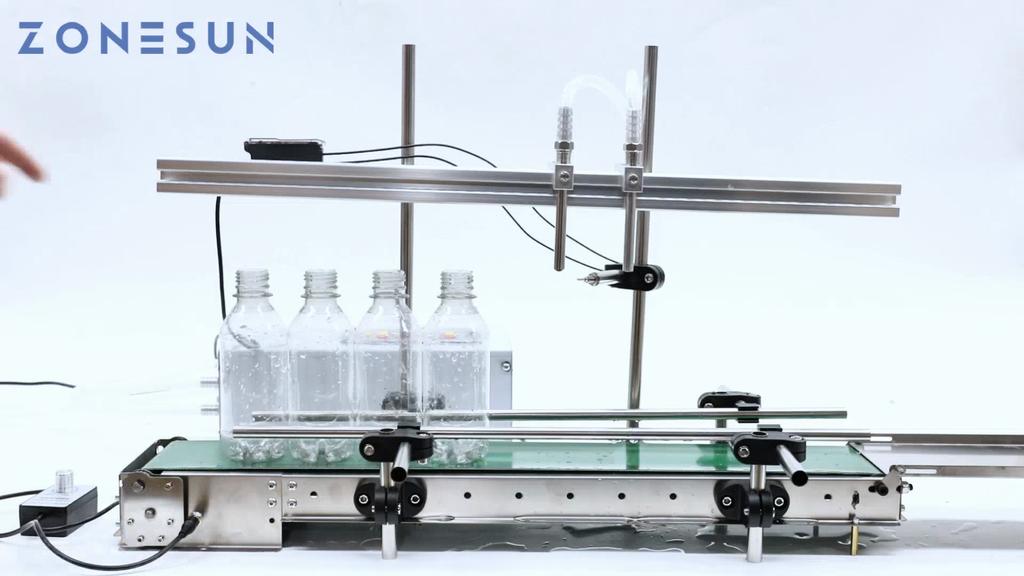 ZONESUN ZS-DPYT200 Automatic Liquid Filling Machines Double Nozzles Beverage Water Perfume Bottle Essential Oils Vial Filler