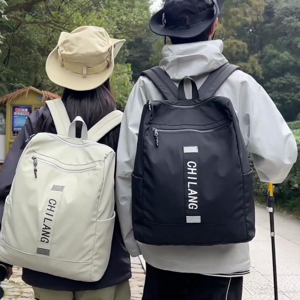 Men Large Capacity Backpack Middle School Student Schoolbag Women Outdoor Lightweight Travel Backpack