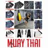 Muay Thai Kickbox Box MMA UFC Stín Tma Ležérní Šortky Posilovna Sport Unisex Muži Ženy Cvičení Rychleschnoucí Potisk Elastický Vysoký Pas Trénink