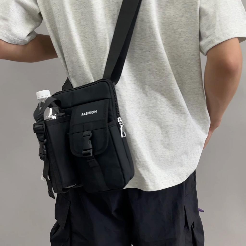 Men's Shoulder Bag Large Capacity Multi-functional Travel Bag With Water Kettle Bag