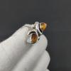 Tiger Eye Gemstone Adjustable 925 Sterling Silver Ring - Fits US Sizes 6 to 10 - Handmade Boho Jewelry for Women & Men, Valentine Gifts