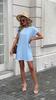 YYFS Women's Fashion Summer Spring Solid Color Print Short Sleeve O-Neck Loose Waistline Casual Dresses