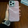 Luxury Ins Velvet Fashion Case For iPhone 16 Plus 15 14 13 12 Pro Max 11 Shockproof Silk Flannel Partern Cloth Hand Strap Cover