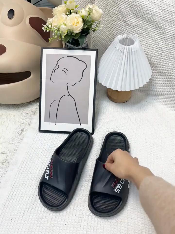 Pantoufles d'été pour hommes Antidérapantes Tongs Intérieur Extérieur Plage Douche