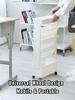 5-Tier Mobile Bookshelf with Wheels Rolling Bookshelves Cart Book Document Cart Home Office Storage