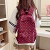Lightweight Student Schoolbag Dot Print Commuter Backpack