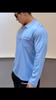 Fashion Polo Shirt Zip Pocket Men's Long Sleeve Sports Polo Shirt Solid Colour Top