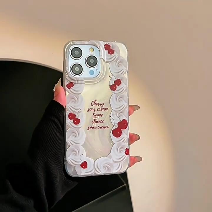 Art Cream Třešňový obal pro iPhone 17 iPhone 17 Pro Max