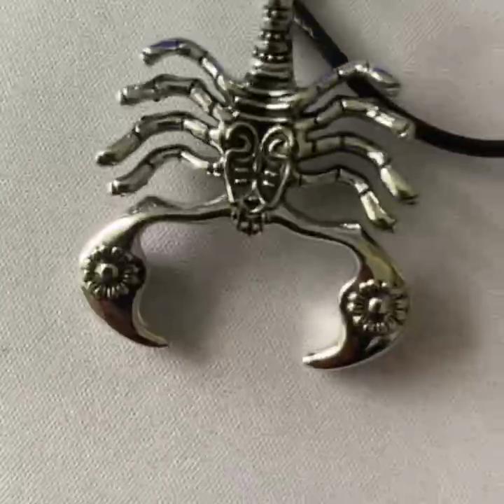 Shellhard Men Retro Hip Hop Šperky Scorpion Vintage přívěsek náhrdelník pro muže Punk Rock Dárek Personalizované doplňky