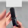 Cordless Hair Straightener Brush LED Temperature Display Ceramic Heating Electric Brush Anti-Scald Wireless Hair Straightener