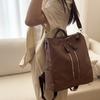 Retro Women's Backpack Large Capacity Commuter Backpack Multi-functional Foreign Portable Shoulder Bag