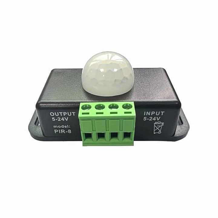 Body Sensing Switch Delay Time Adjustable Infrared Motion Sensing Switch 6A 12‑24V