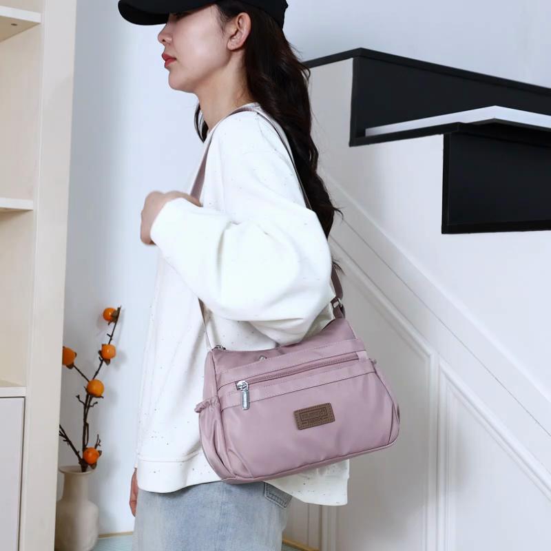 Small Square Bag Mother Bag Women's Bag Multi-Layer Lightweight Large Capacity Shoulder Crossbody Bag