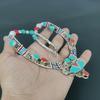 Turquoise, Coral 925 Sterling Silver Necklace Tibetan Silver Necklace Bohemian Antique Necklace Handmade Jewelry Nepali Necklace Gift For Wife