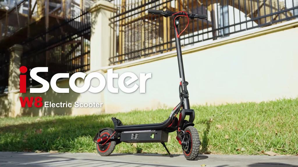 Hulajnoga elektryczna iScooter W8 Silnik 750W Bateria 48V14Ah, 9,3" Escooter, Prędkość 40KM/H, Zasięg 45KM, Pełne zawieszenie Składana Miejska E-hulajnoga