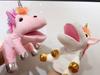 Unicorn Hand Puppet Plush Doll Toy Soft And Cuddly Role-playing Companion For Kids