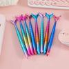 Gel Pen Mermaid-Themed 0.5mm Quick-Dry Black Ink Pen Cute Gradient Body Smooth Writing Pen for Students Journaling
