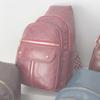 Women's Crossbody Bag Soft Leather Large Capacity Shoulder Bag Chest Bag