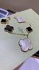High Version New Fashion All-match 6 Flower Irregular Lucky Clover Bracelet Female Light Luxury Fashion Beautiful Four-leaf Clover Bracelet