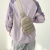 Outdoor Multi-Compartment Men's Chest Bag Solid Color Crossbody Bag