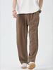 Herren Braune Anzüge Hosen Blazer Gerade Hosen Sommerkleidung Hosen Lässige Eisseidenhosen