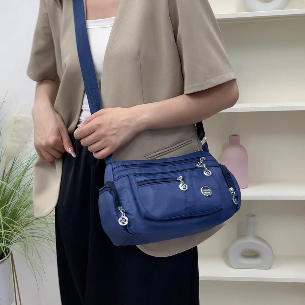 Large Capacity Multi-Layer Oxford Shoulder Bag Women's Crossbody Bag Multi-Functional Mother Bag