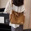 Vintage Large Capacity Tote Bag, Retro Canvas Shoulder Bag, Women's Casual Handbag