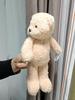 Cartoon Bear Curtain Tiebacks Plush Fabric Decor For Living Room Decor