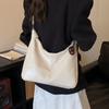 Glossy Faux Leather Hobo Bag for Women with Knotted Handle Soft Shoulder Bag for Everyday Use Casual Outings