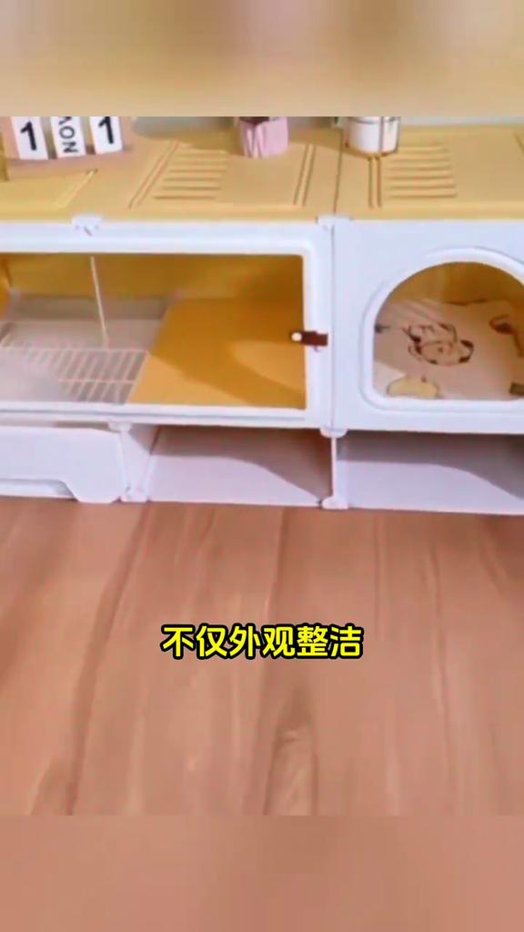 Dog Cage with Toilet Separation One Room Bathroom Pet Cage Household Small Dog Teddy Corgi Dog Villa