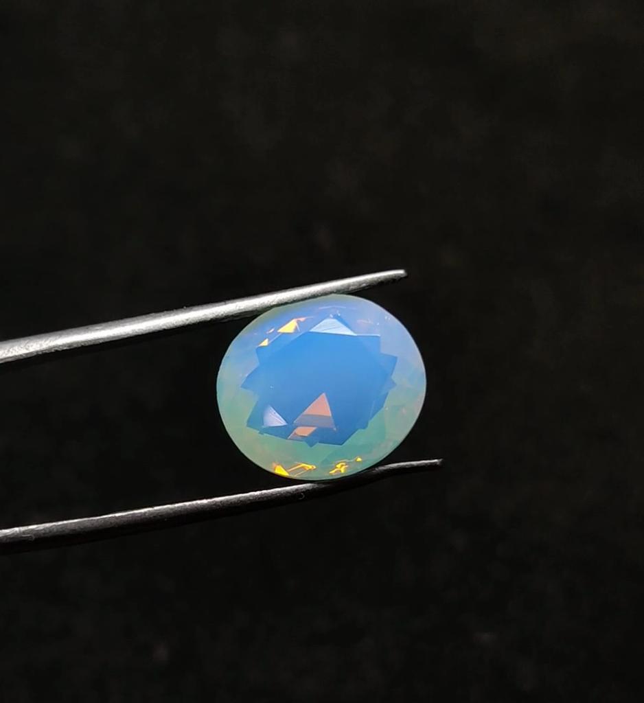 Beautiful Faceted Natural Opal Lite Loose Gemstone, Healing gemstone, Opal lite stone, 6.10 Carat, 13x12x7 mm Size.