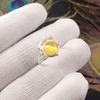 Natural Yellow Cat's Eye Gemstone 925 Sterling Silver Jewelry Handcrafted Ring RR-67-33