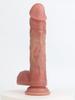 Silikon Fernbedienungs-Vibrator-Dildo 360° Schwenkbar Stoßend Auto-Heizend Wasserdicht Sexspielzeug für Frauen Paare Realistisches Gefühl Magnetische Aufladung