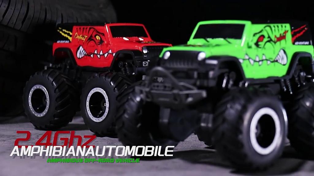 Amphibious Remote Control Car 2.4 1:20 GHz All Terrain Off-Road RC Car Pool Toys Remote Control Boat Gifts for Kids Boys
