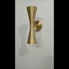 Mid Century Brass Double Cone Wall Sconce - Italian 1950s Lighting
