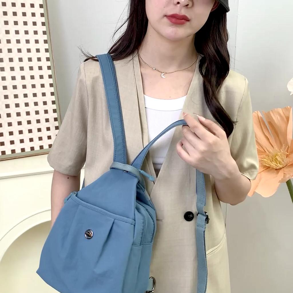 Large Capacity Backpack Women's Lightweight Shoulder Bag Multifunctional Chest Bag