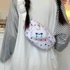 Lightweight Dot Print Chest Bag Student Waist Bag Women's Crossbody Bag