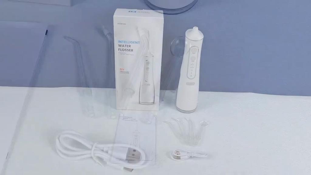 Portable Cordless Water Flosser 4 Cleaning Modes USB Rechargeable 1500mAh Lithium Battery Dental Flosser for Teeth Cleaning Oral Irrigator