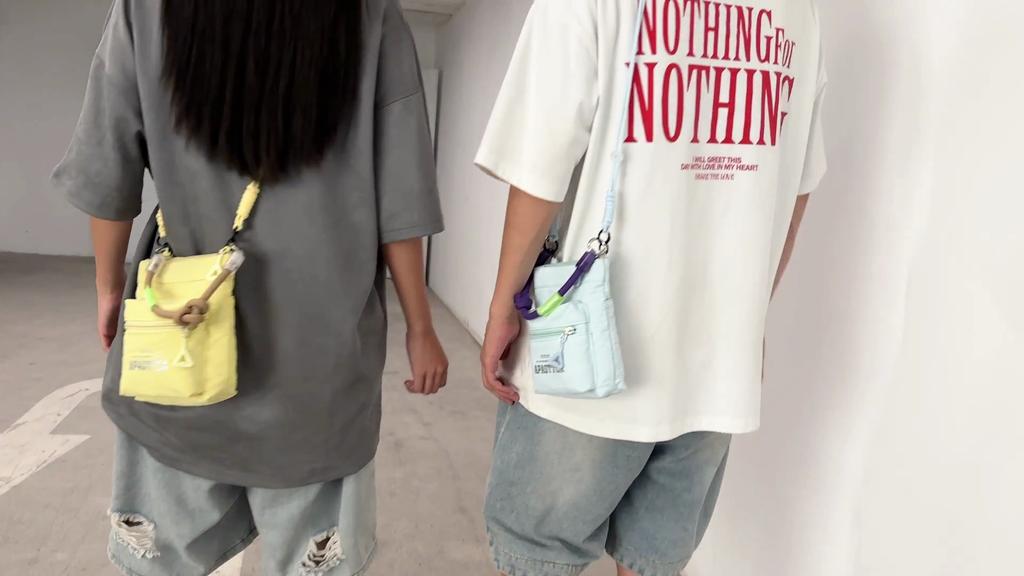 Lightweight Mobile Phone Bag Contrast Shoulder Bag Travel Crossbody Bag