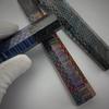 1pc Carbon Fiber + C-Tek Resin Octagonal Knife Handle for DIY Semi-finished Damascus Knife Handle Material Kitchen Knife Handle