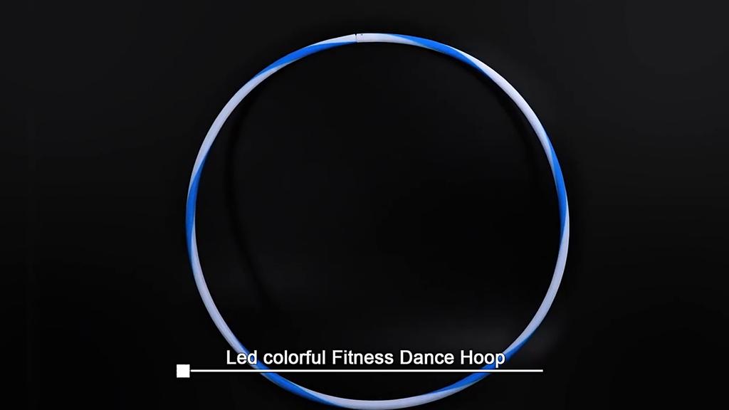 LED Colorful Fitness Circle Sport Hoop Loose Weight Home Indoor Removable Multi-Color Sports Hoop Gym Fitness Equipments