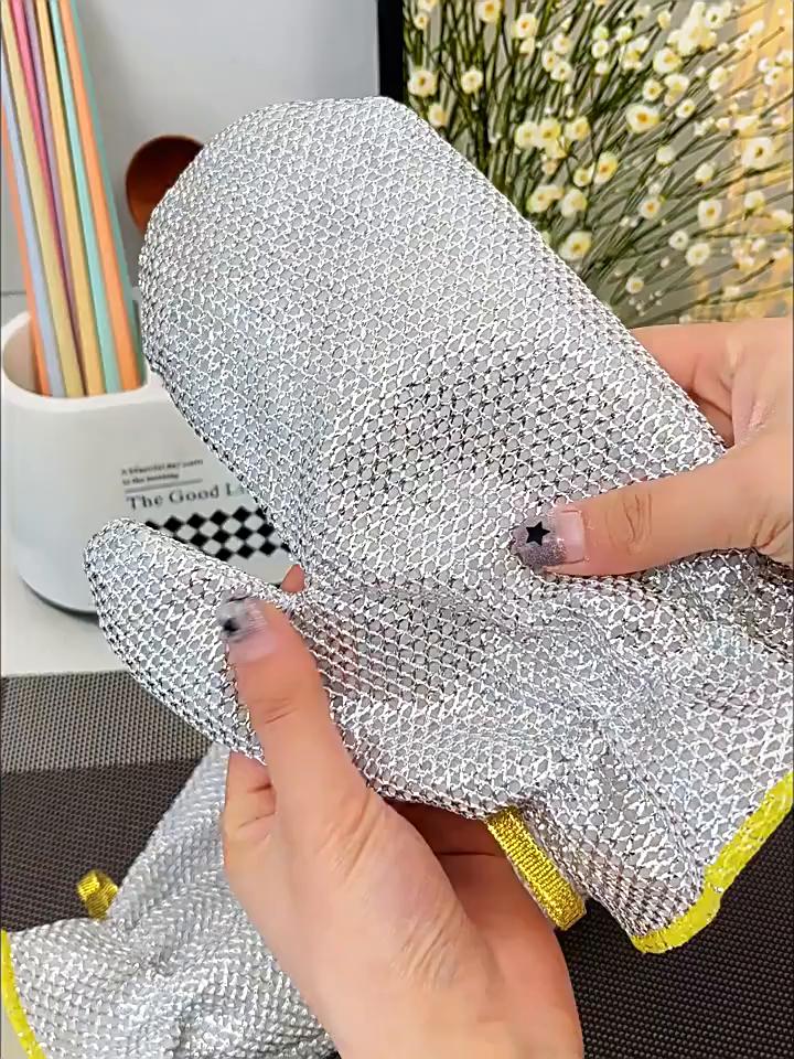Steel Wire Lengthened Waterproof Heat Insulation Hot Proof Kitchen Thick Durable Dishwashing Gloves