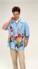 INCERUN Men Floral Printed Short Sleeve Hawaiian Shirts Oversized Lapel Buttons Tops