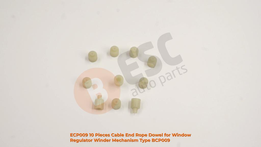 ESC Auto Parts ECP009 10 Pieces Cable End Rope Dowel for Window Regulator Winder Mechanism Type BCP009 Fast Handling